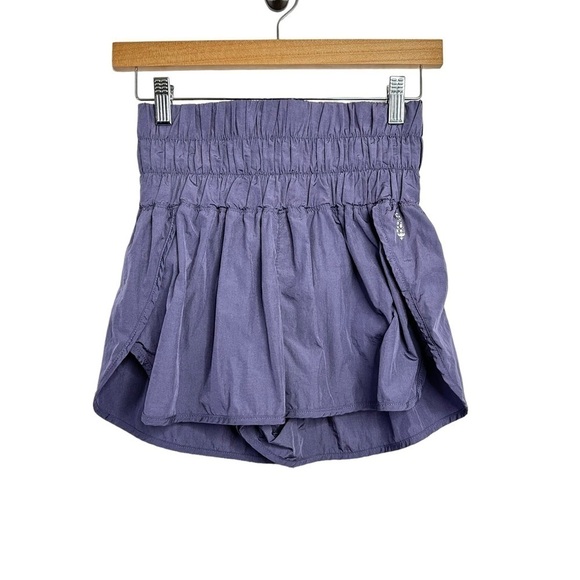 Free People Movement Womens The Way Home High Rise Shorts Sz Small Deep Sea - Picture 3 of 11